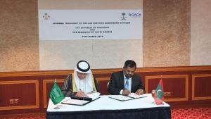 المملكة والمالديف توقعان اتفاقية مشتركة في مجال خدمات النقل الجوي
