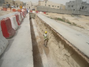 مشروع لشبكة تصريف مياه الامطار