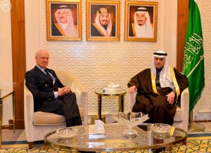 وزير الخارجية يستقبل المبعوث الأممي لسوريا